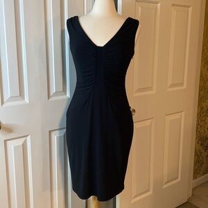 Laundry by Shelli Segal Black Sleeveless Cocktail Dress Size 6P- Like New